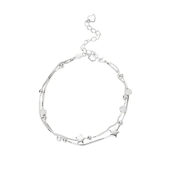 925 Sterling Silver Charm Bracelet & Bangle Chain Women Wedding Party Gift - Picture 6 of 6